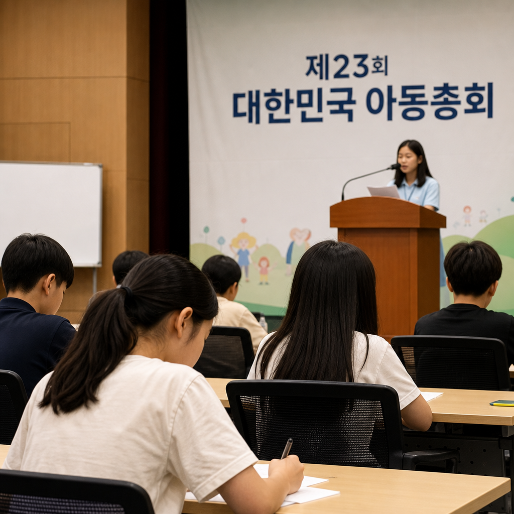 제23회 대한민국 아동총회에서 학업부담과 아동권리 집중 논의